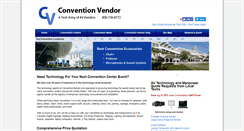 Desktop Screenshot of conventionvendor.com