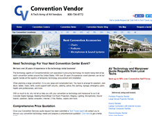 Tablet Screenshot of conventionvendor.com
